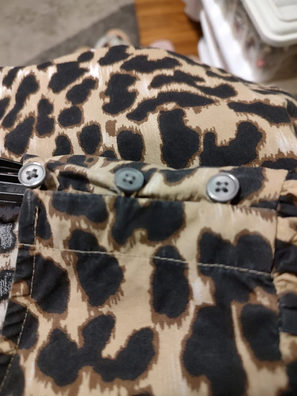 J. Crew Leopard Print Puff-Sleeve Top in Tan/Black